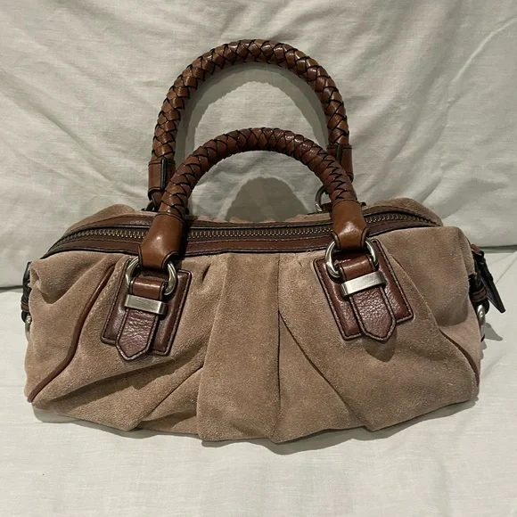 Banana Republic Brown Suede Handbag - Picture 2 of 13